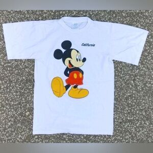 Vtg 1990's Disney Mickey Mouse California Sherry's MFG. T-Shirt Size (S) 
